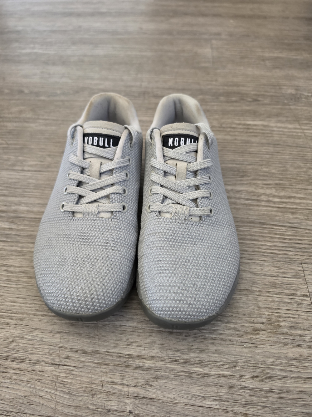 NOBULL Men's Light Grey Mesh Trainers